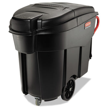 Rubbermaid® Commercial Mega Brute Mobile Container, Rectangular, Plastic, 120 Gal, Black freeshipping - TVN Wholesale